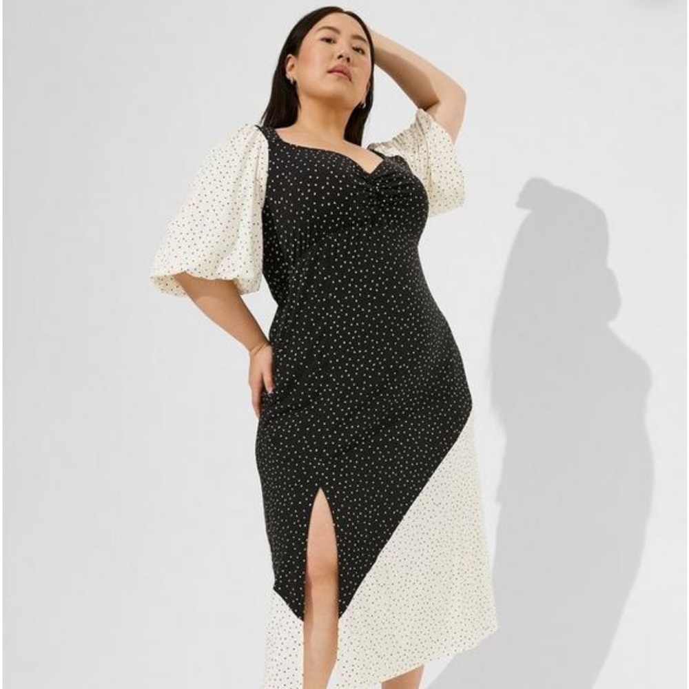 Maxi Studio Knit Mix Print Dress